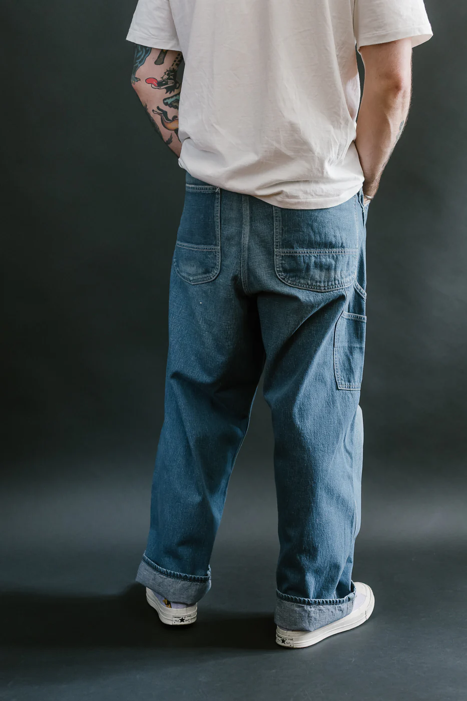 01-5126-95 - 30s Painter Pants Denim - Wide Fit - Used Wash - Image 15