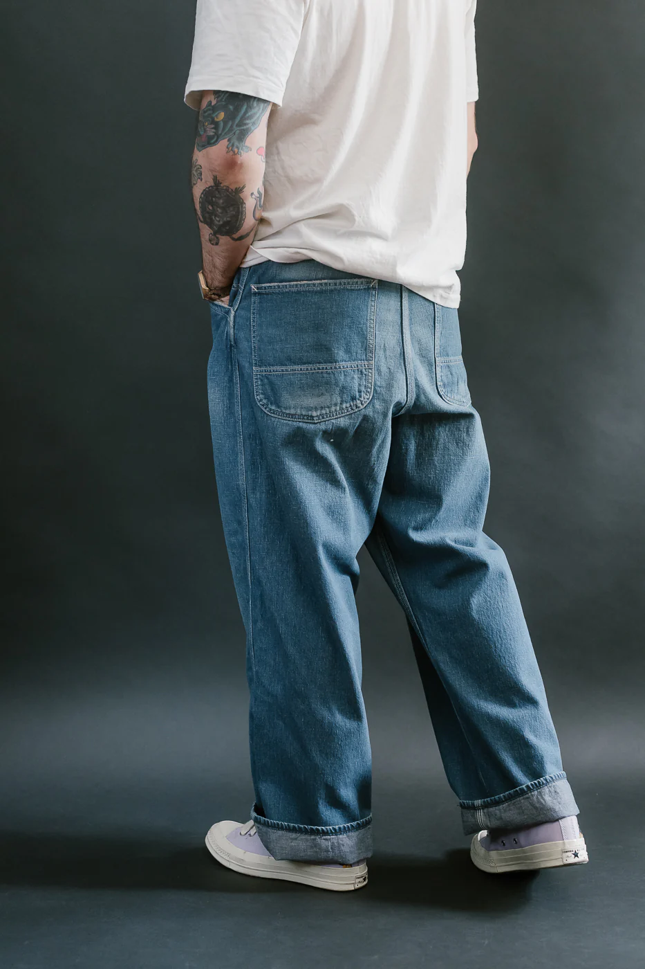 01-5126-95 - 30s Painter Pants Denim - Wide Fit - Used Wash - Image 16