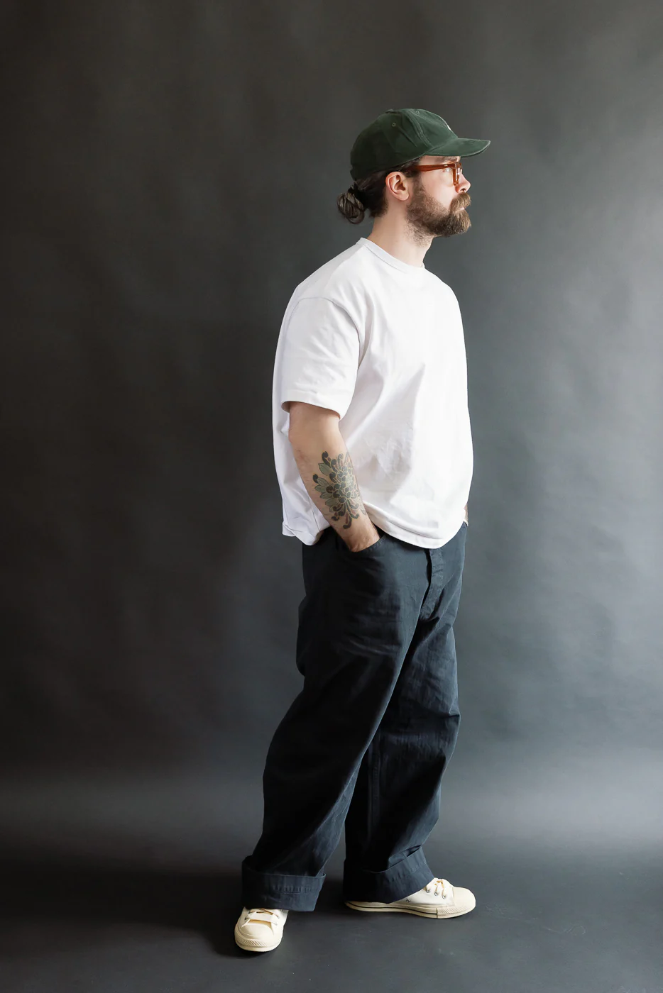 01-5210-61K - USMC Herringbone Wide Fit Utility Trousers - Black - Image 8