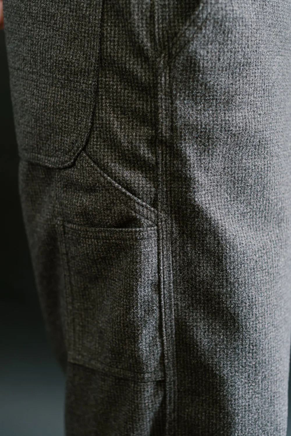 01-5328- 155 - Dad's Fit Painter's Pants Houndstooth - Brown - Image 21