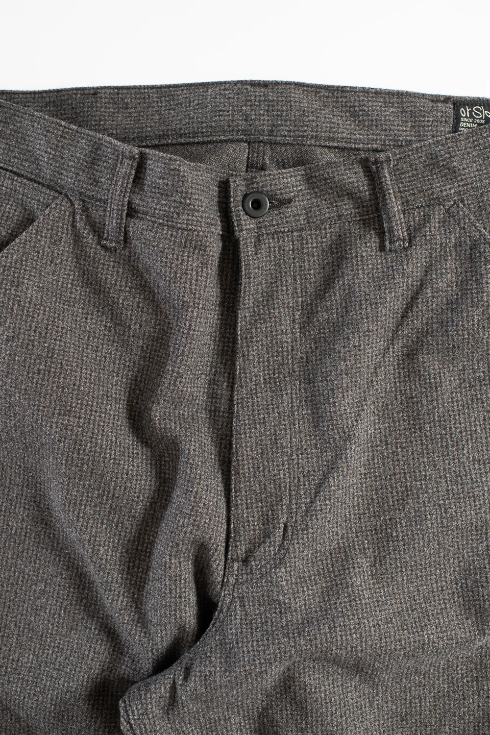 01-5328- 155 - Dad's Fit Painter's Pants Houndstooth - Brown - Image 3