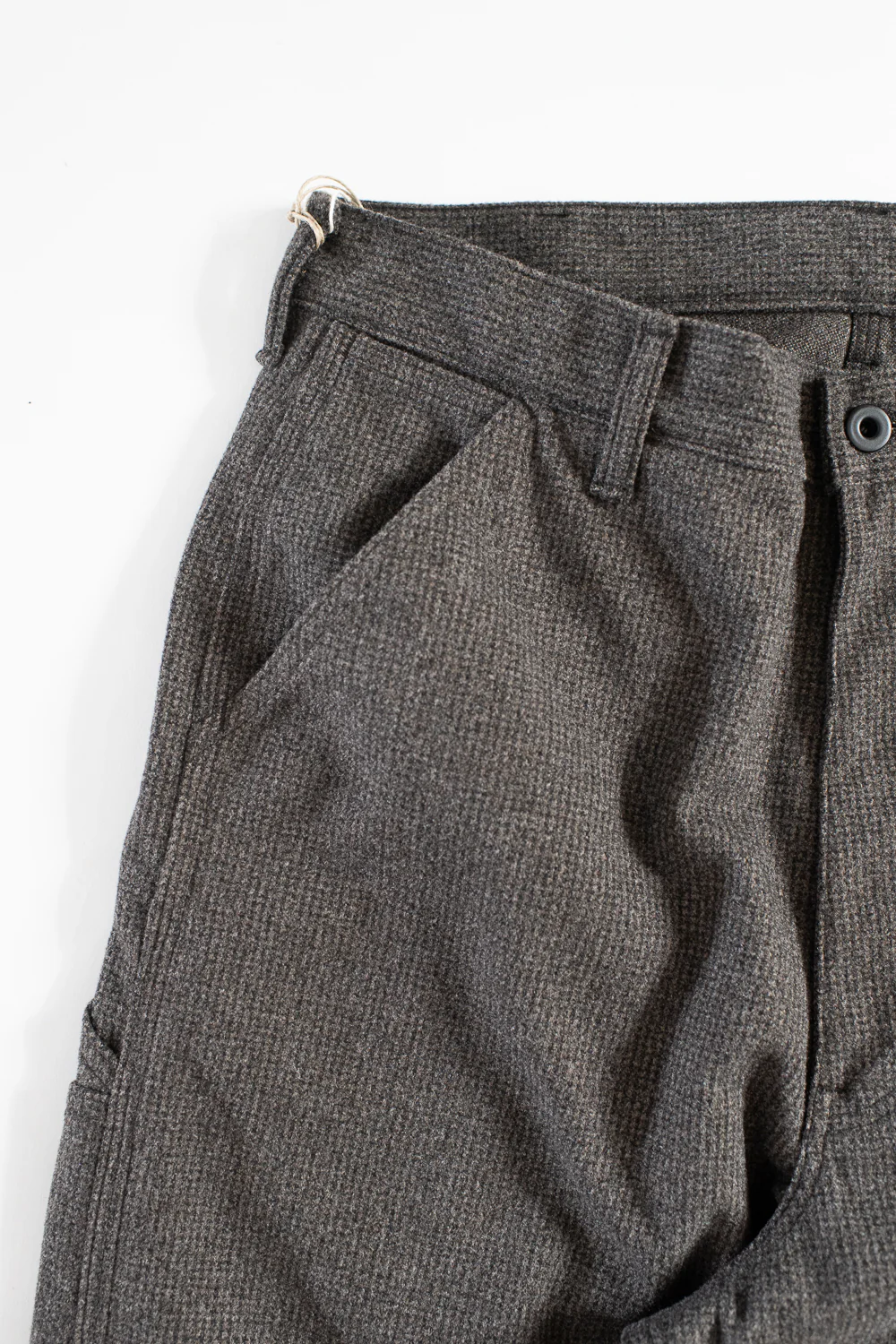 01-5328- 155 - Dad's Fit Painter's Pants Houndstooth - Brown - Image 4