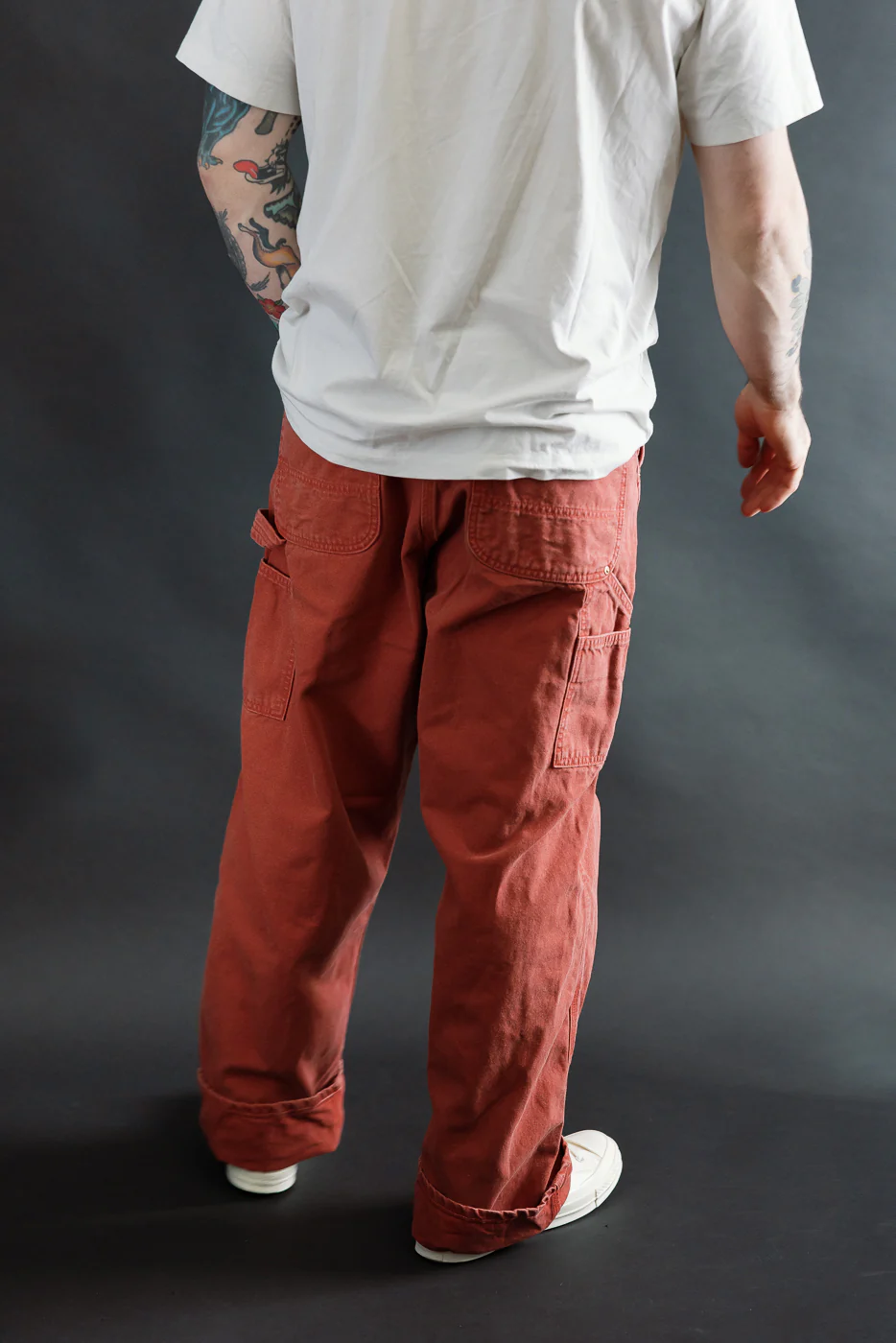 01-5328-25S - Dad's Fit Painter's Pants Canvas - Red - Image 11