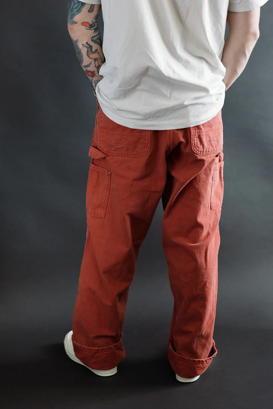 01-5328-25S - Dad's Fit Painter's Pants Canvas - Red - Image 12