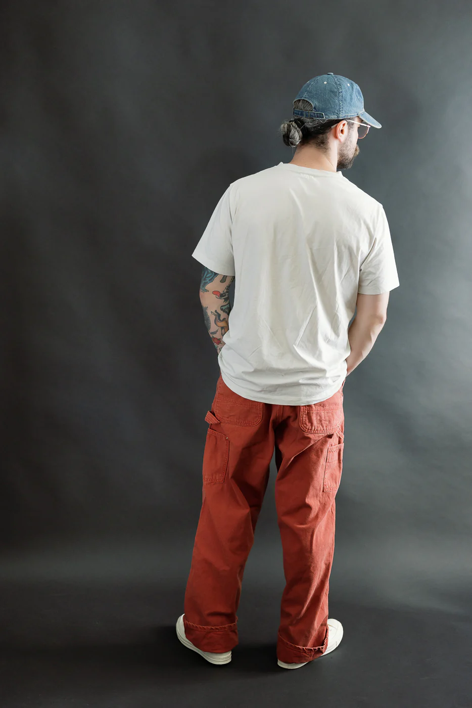 01-5328-25S - Dad's Fit Painter's Pants Canvas - Red - Image 17