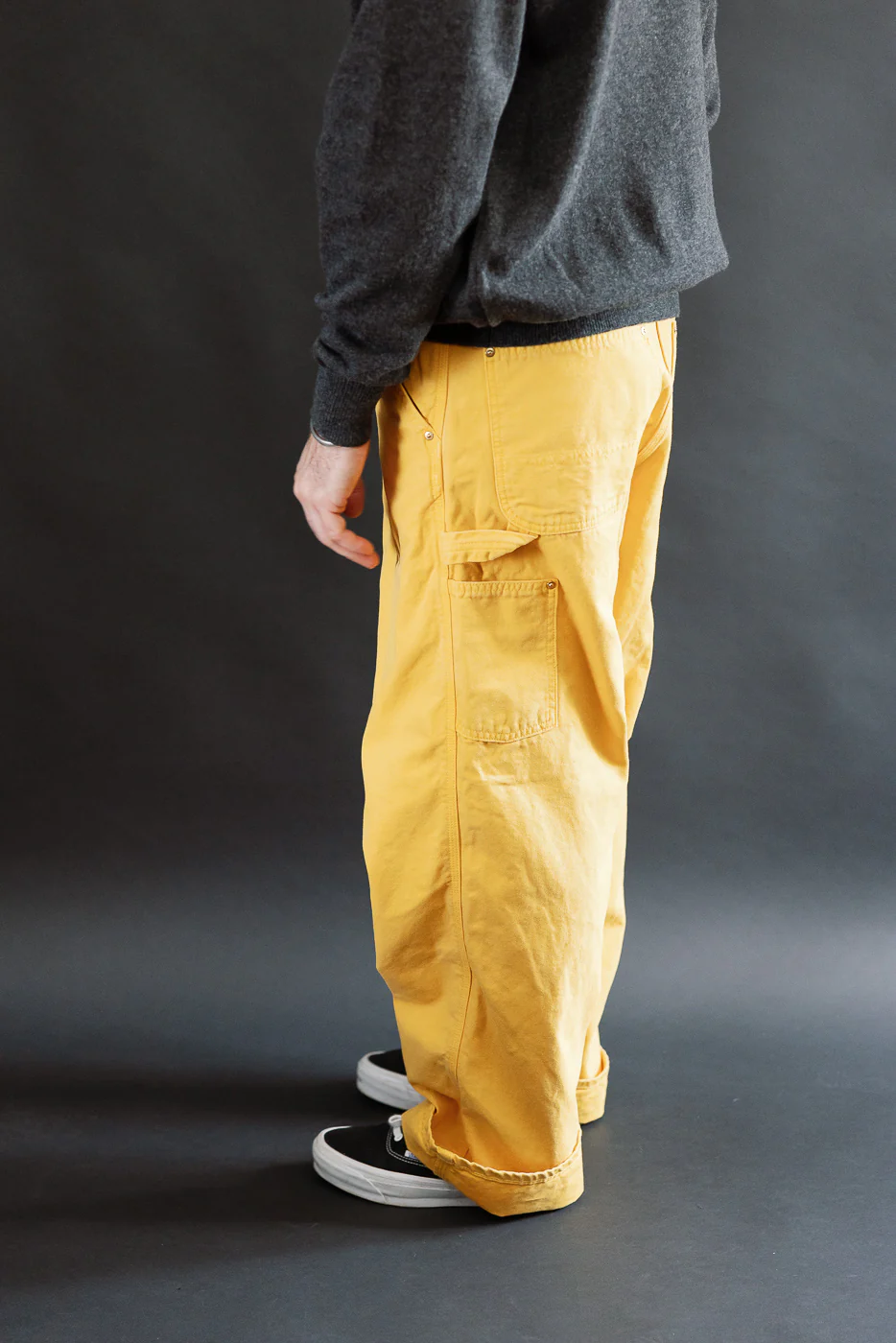 01-5328-46S - Dad's Fit Painter's Pants Canvas - Yellow - Image 12