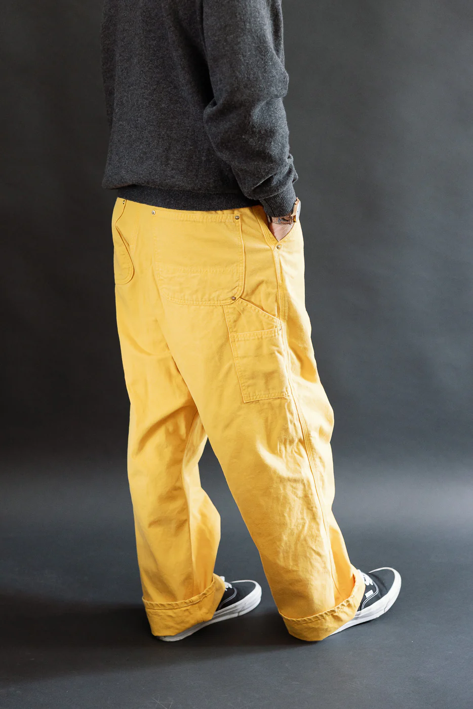 01-5328-46S - Dad's Fit Painter's Pants Canvas - Yellow - Image 14