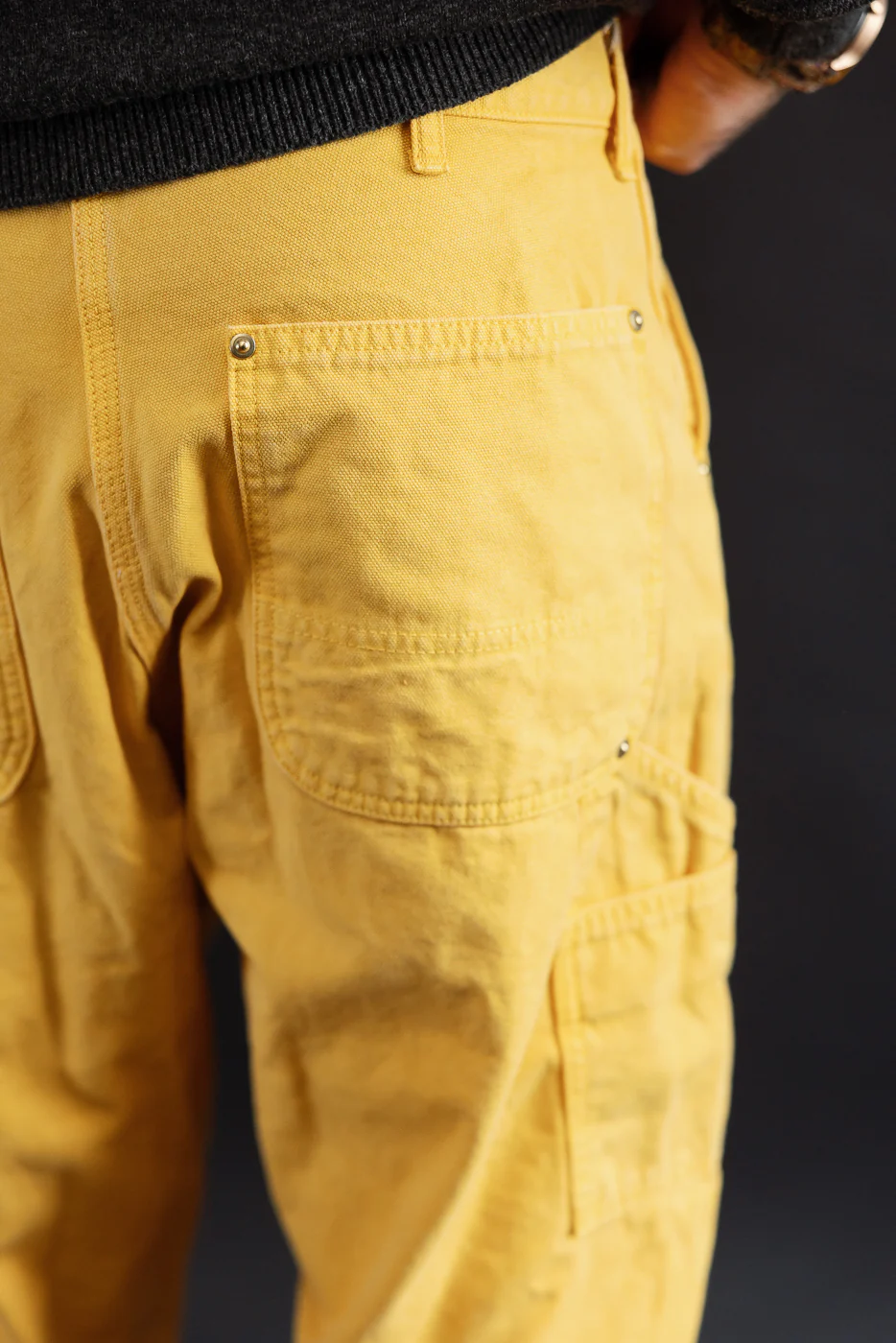 01-5328-46S - Dad's Fit Painter's Pants Canvas - Yellow - Image 18