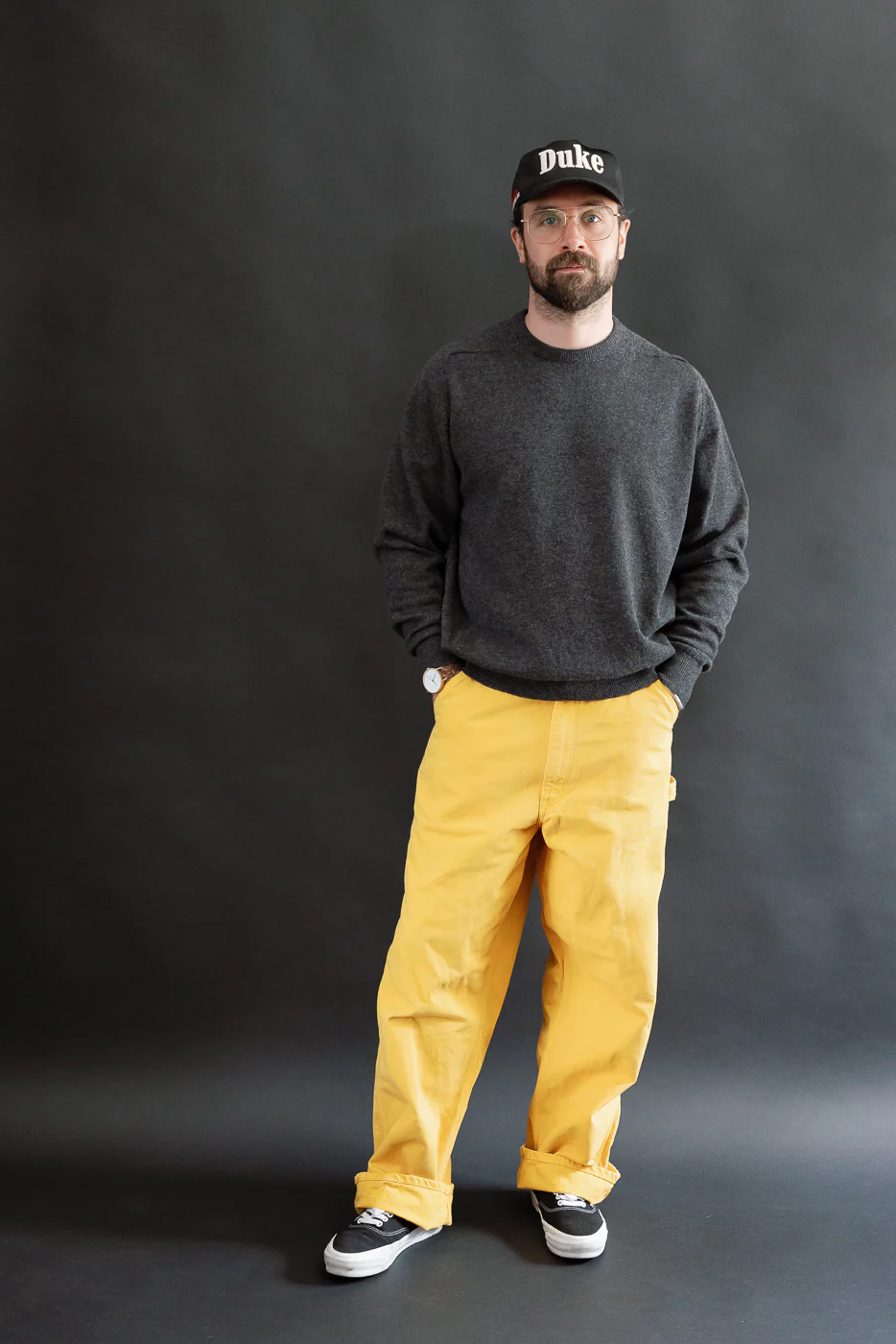 01-5328-46S - Dad's Fit Painter's Pants Canvas - Yellow - Image 8