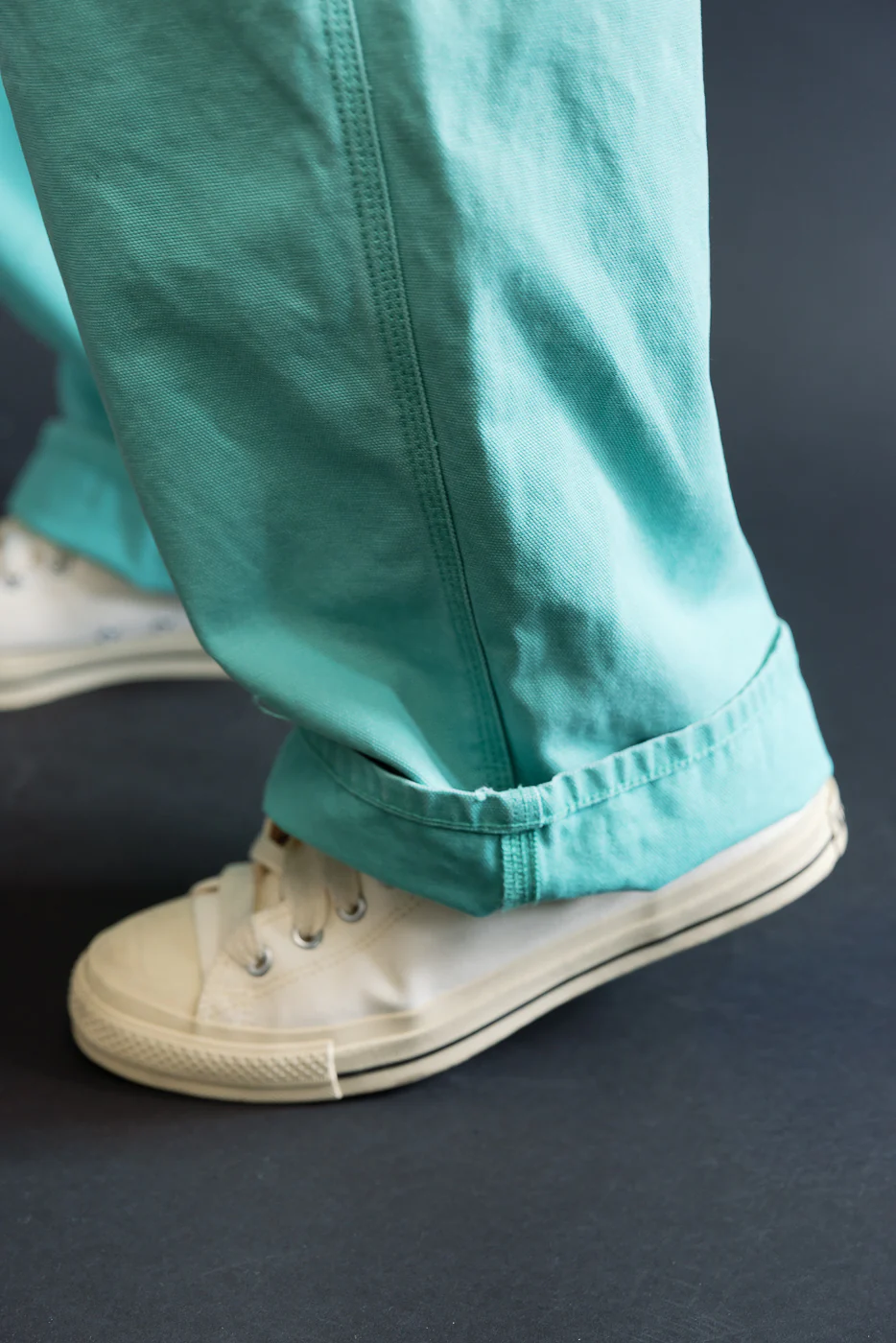 01-5328-39SK - Dad's Fit Painter's Pants Canvas - Turquoise - Image 21