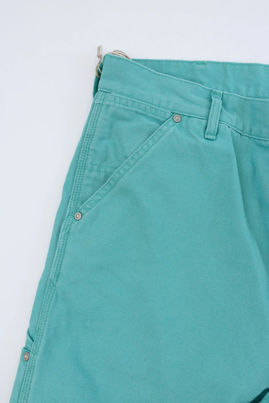 01-5328-39SK - Dad's Fit Painter's Pants Canvas - Turquoise - Image 3