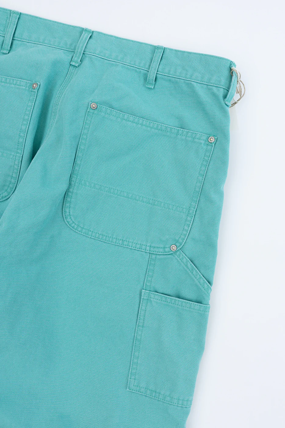 01-5328-39SK - Dad's Fit Painter's Pants Canvas - Turquoise - Image 4