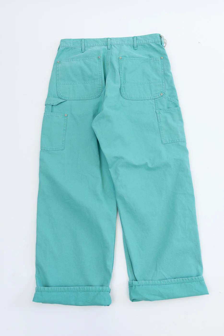 01-5328-39SK - Dad's Fit Painter's Pants Canvas - Turquoise - Image 6