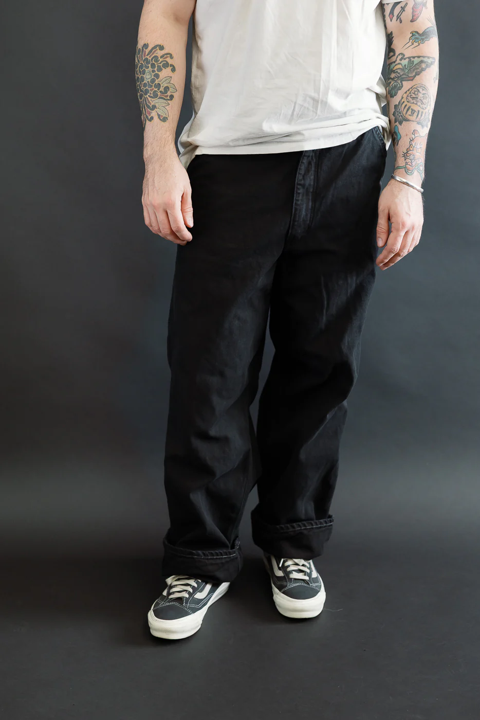 01-5328-61S - Dad's Fit Painter's Pants Canvas - Black - Image 12