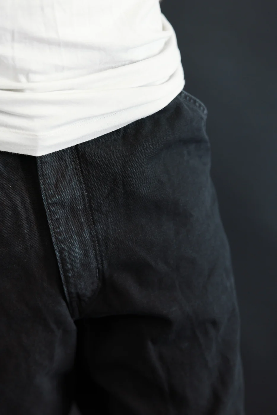 01-5328-61S - Dad's Fit Painter's Pants Canvas - Black - Image 18