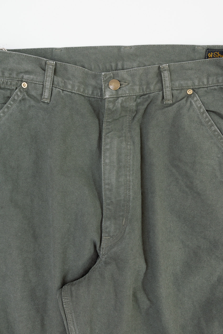 01-5328-76 - Dad's Fit Painter's Pants Canvas - Army Green - Image 2