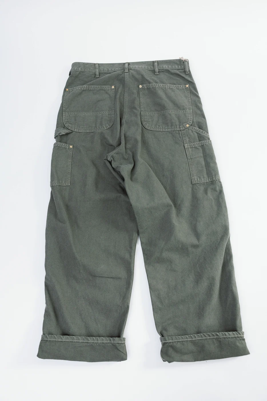 01-5328-76 - Dad's Fit Painter's Pants Canvas - Army Green - Image 7