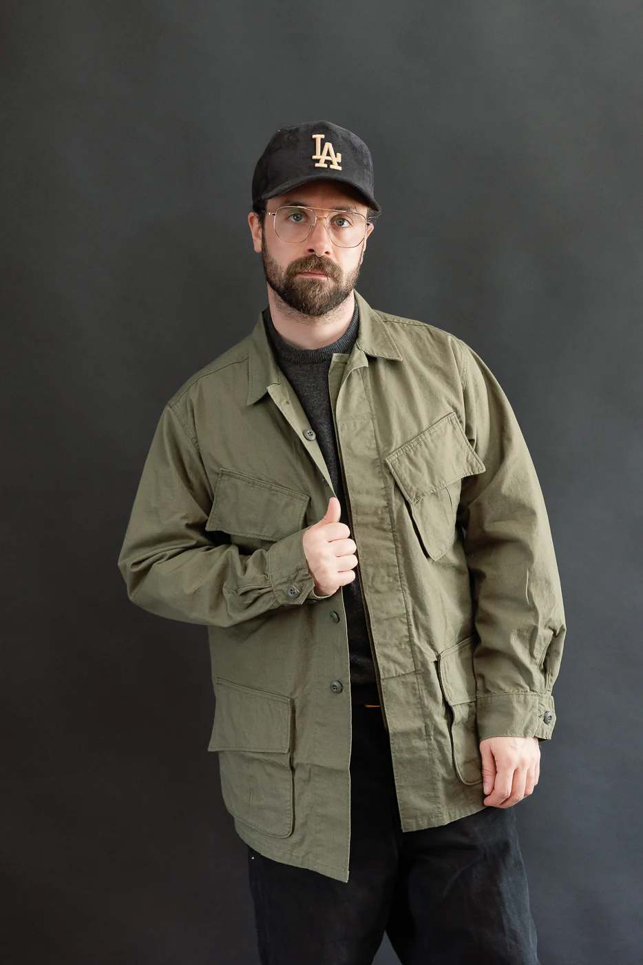 01-6010-76 - Tropical Jacket Ripstop - Army Green - Image 10