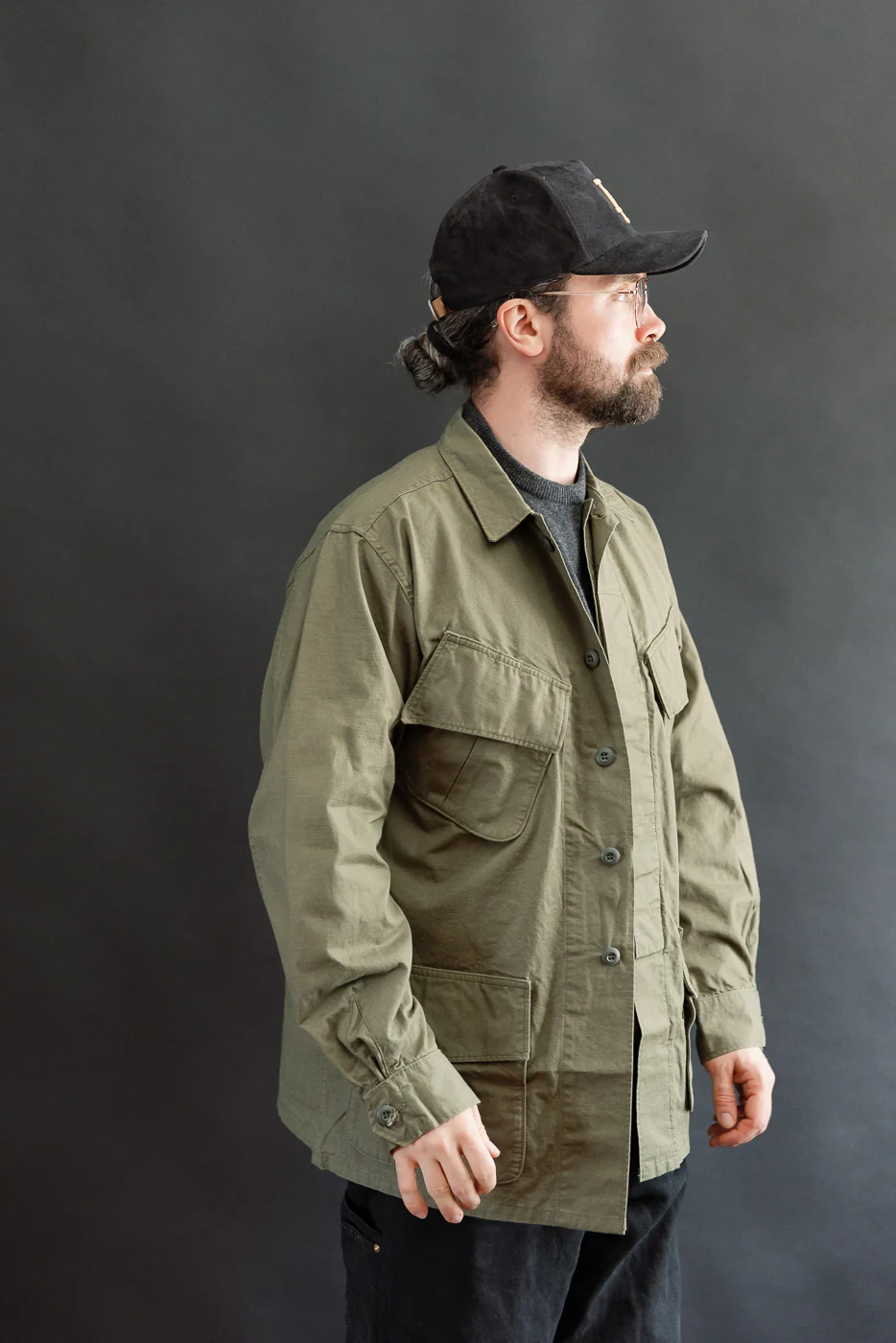 01-6010-76 - Tropical Jacket Ripstop - Army Green - Image 11