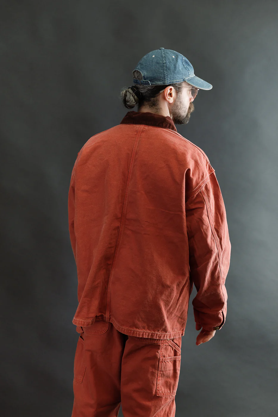 01-6034-25S - Relaxed Fit Coverall Jacket - Red - Image 11