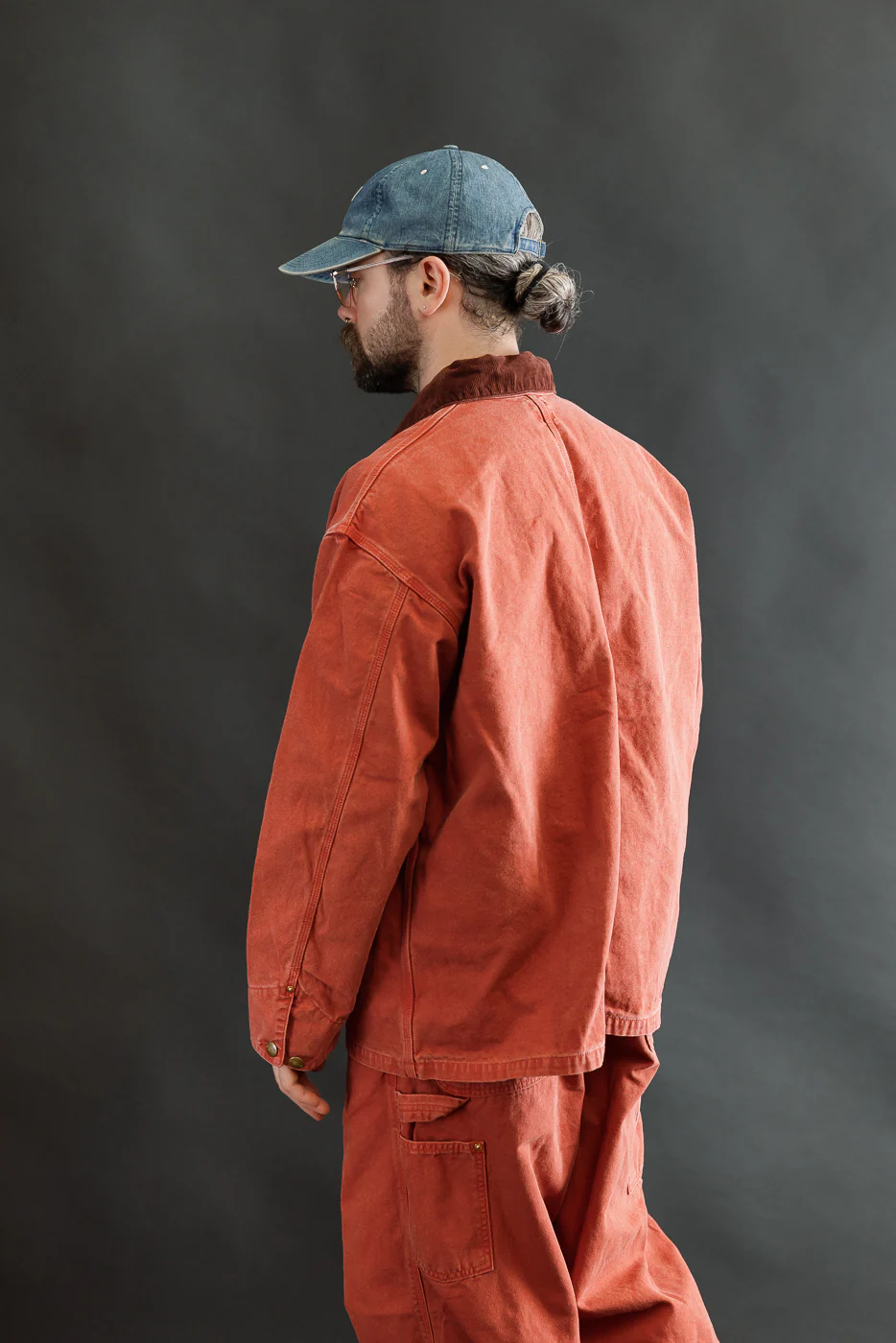 01-6034-25S - Relaxed Fit Coverall Jacket - Red - Image 12