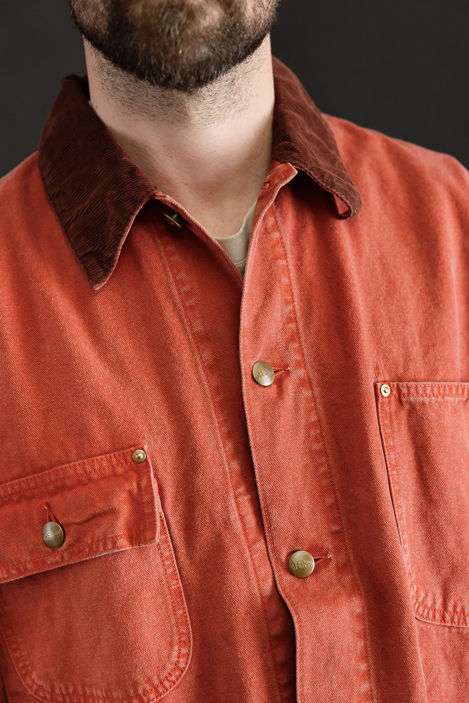 01-6034-25S - Relaxed Fit Coverall Jacket - Red - Image 15