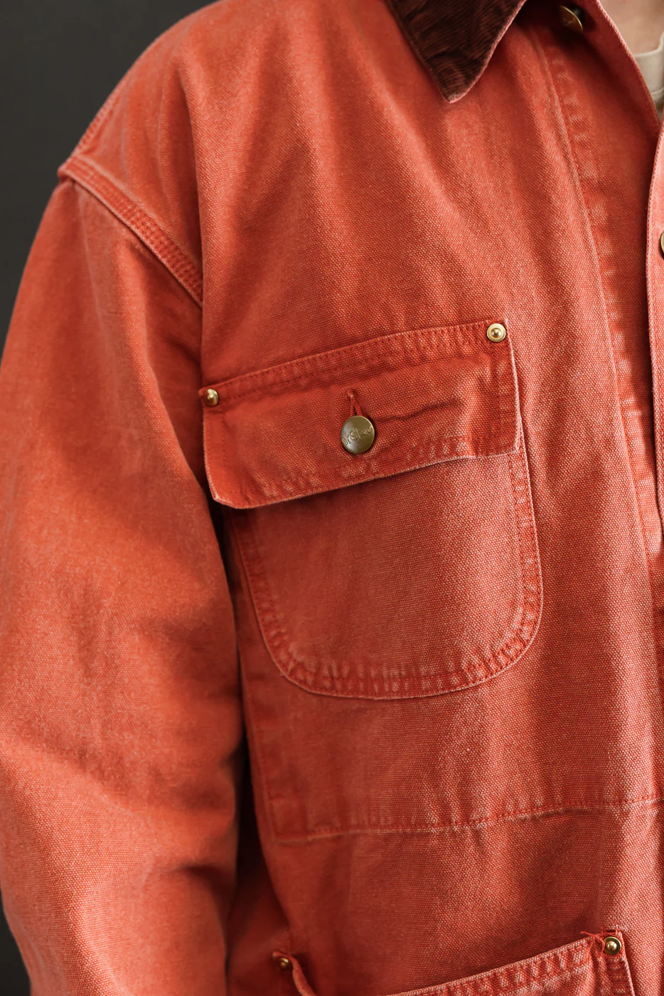 01-6034-25S - Relaxed Fit Coverall Jacket - Red - Image 16