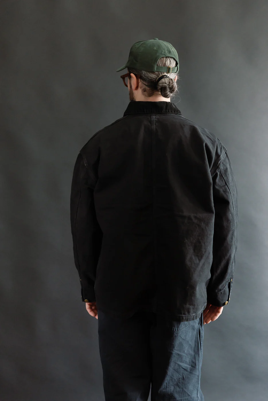 01-6034-61S - Relaxed Fit Coverall Jacket - Black - Image 12