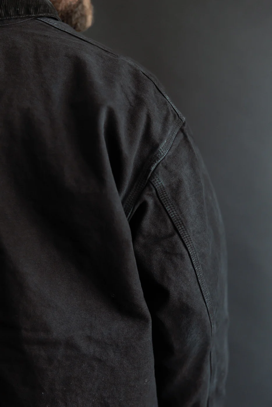 01-6034-61S - Relaxed Fit Coverall Jacket - Black - Image 20