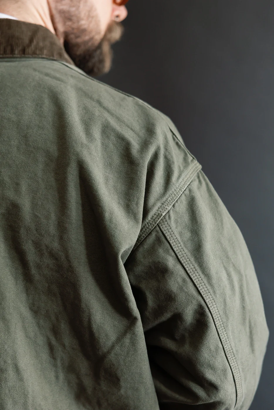 01-6034-76S - Relaxed Fit Coverall Jacket - Army Green - Image 20