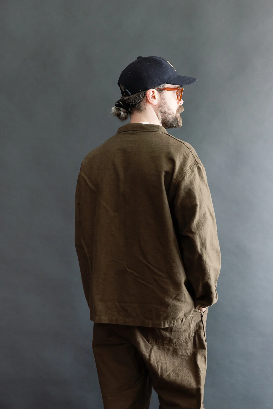 01-6061-52K - Moleskin Simple Work Jacket - Coffee Brown - Image 11
