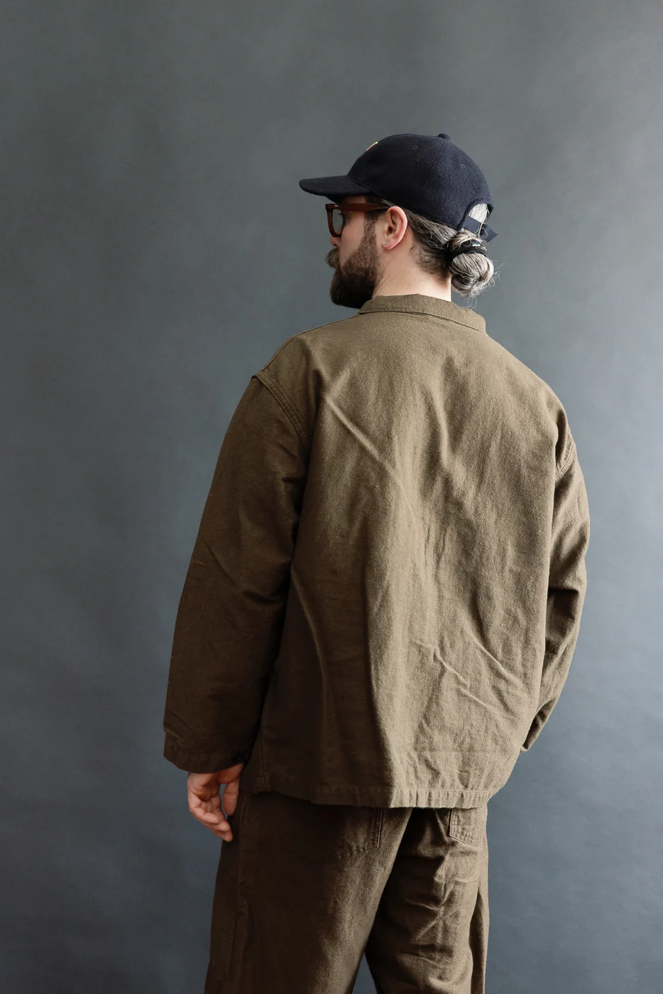 01-6061-52K - Moleskin Simple Work Jacket - Coffee Brown - Image 12