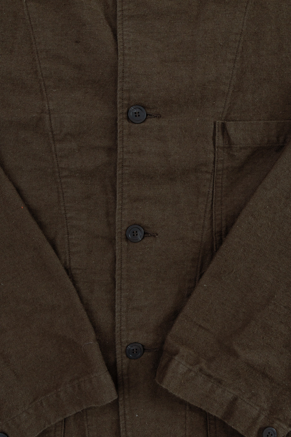 01-6061-52K - Moleskin Simple Work Jacket - Coffee Brown - Image 3