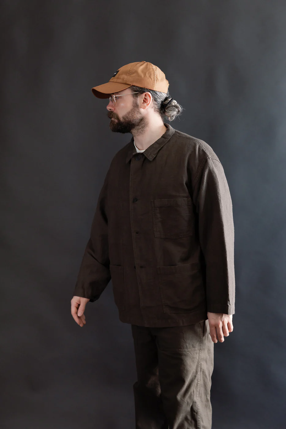 01-6061-60K - Moleskin Simple Work Jacket - Charcoal - Image 13
