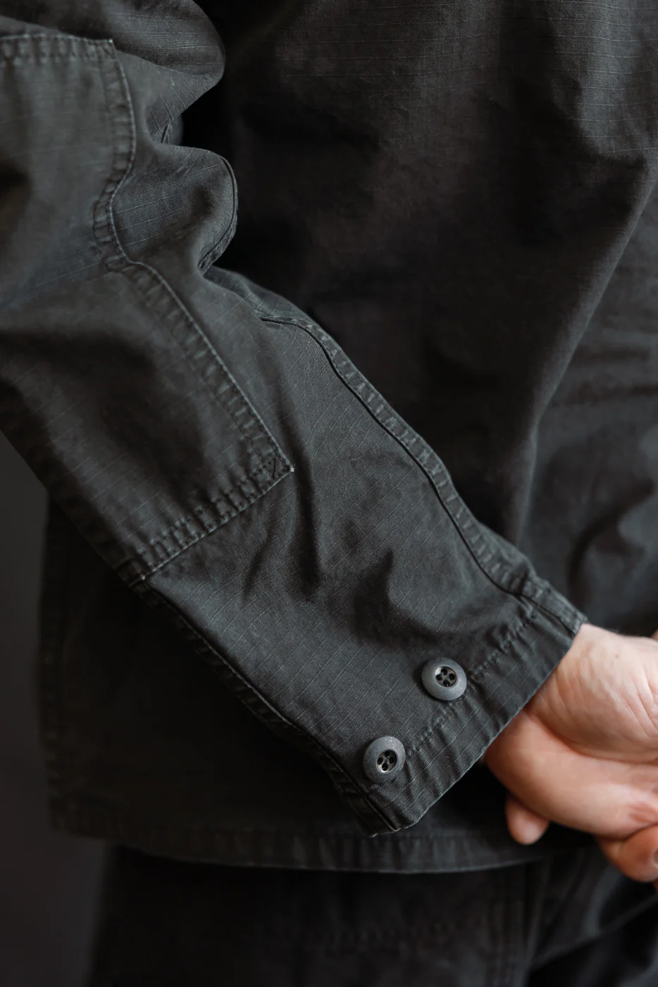 01-6110-61S - Ripstop BDU Jacket - Black Stone - Image 22