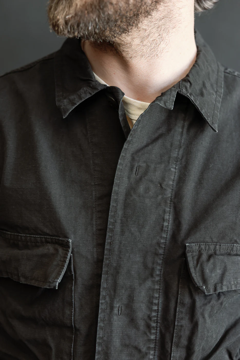 01-6110-61S - Ripstop BDU Jacket - Black Stone - Image 24