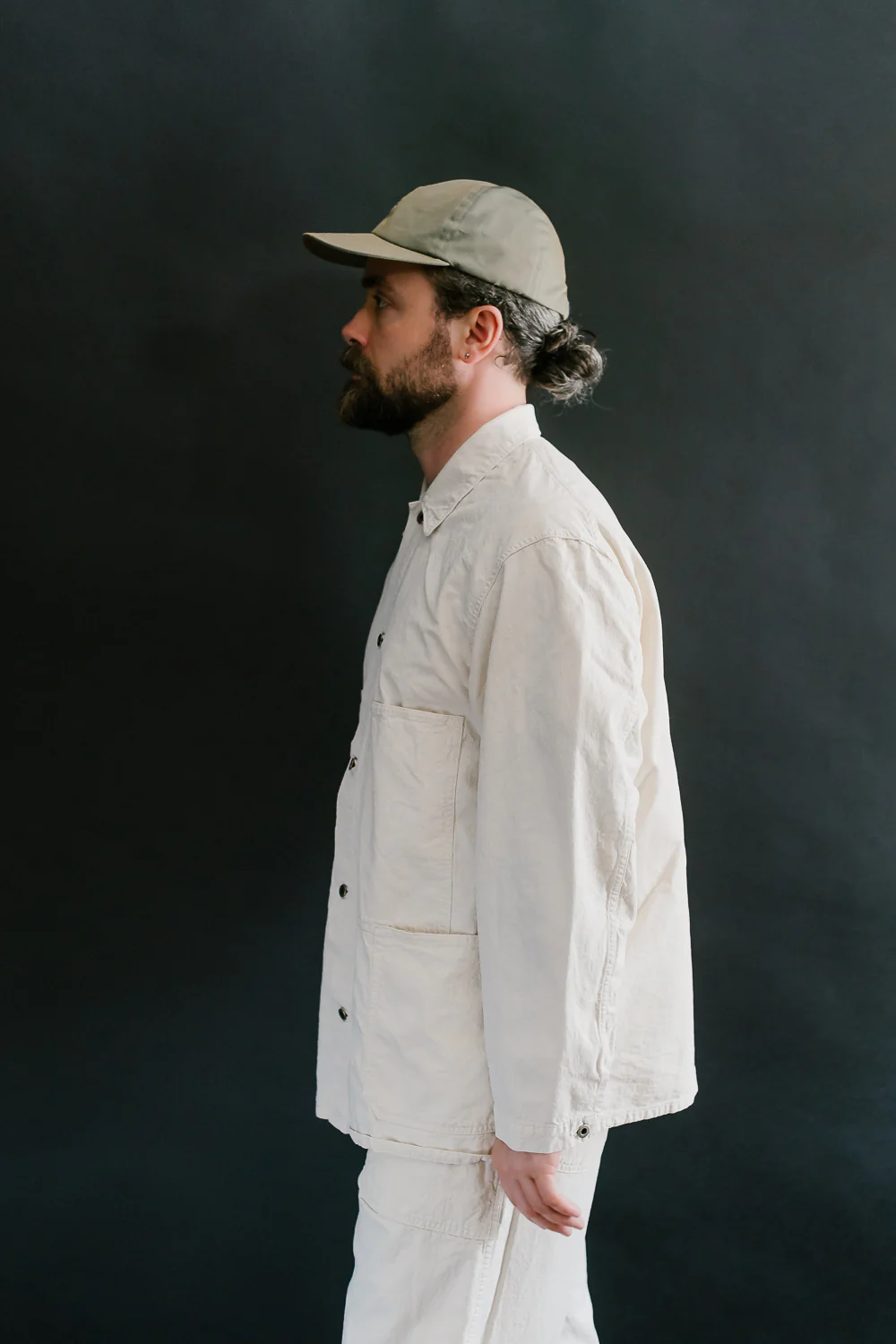 01-6120-66 - Utility Coverall Napped Twill - Ecru - Image 11