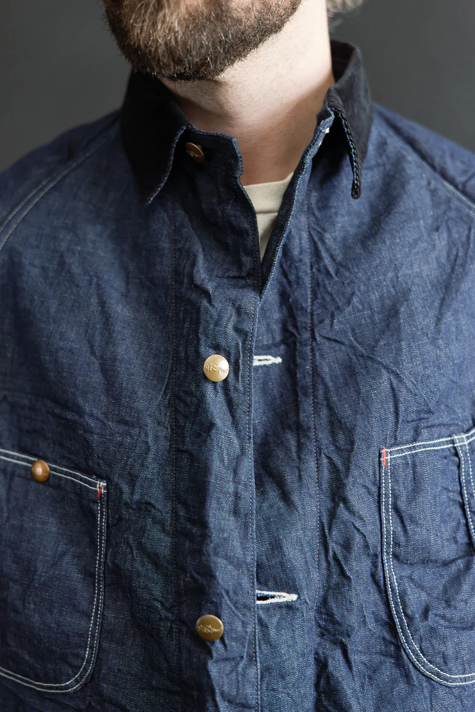 01-6144-81 - Wool Liner Relax Fit Denim Coverall - One Wash - Image 16