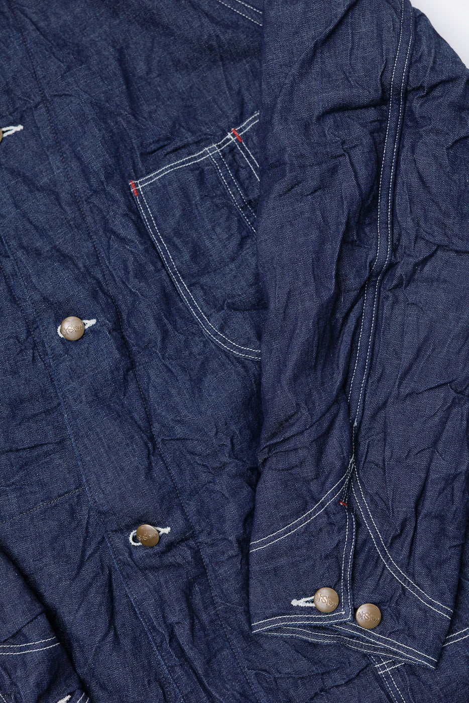 01-6144-81 - Wool Liner Relax Fit Denim Coverall - One Wash - Image 4