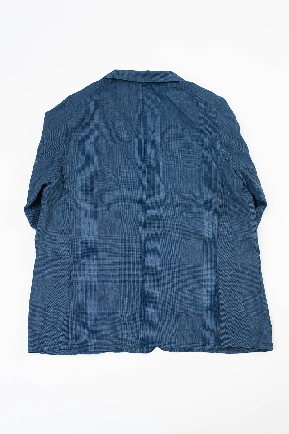 01-6153-101 - Light Simple Work Jacket - Indigo Check - Image 5