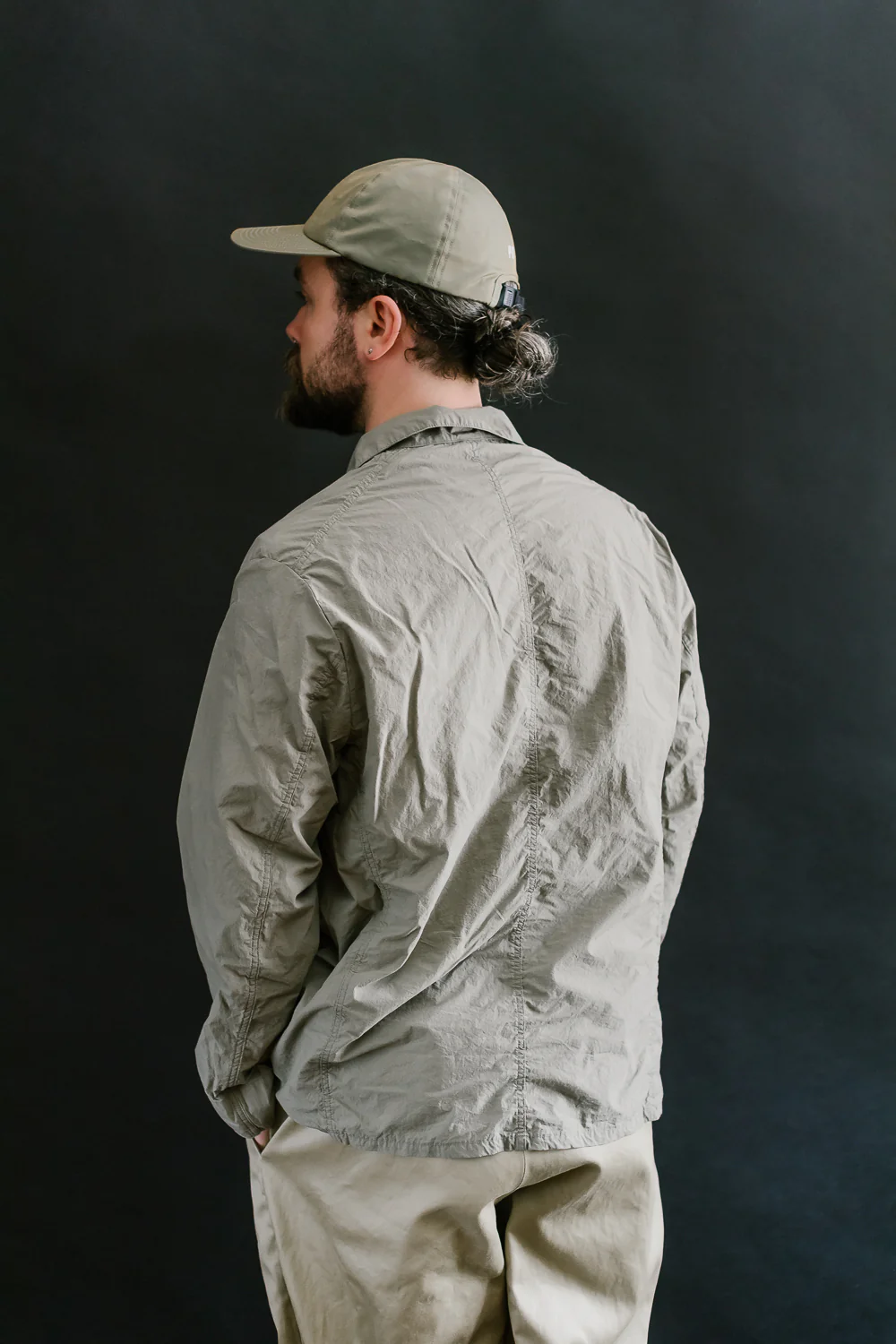 01-6153-55 - Light Simple Work Jacket - Greige - Image 11