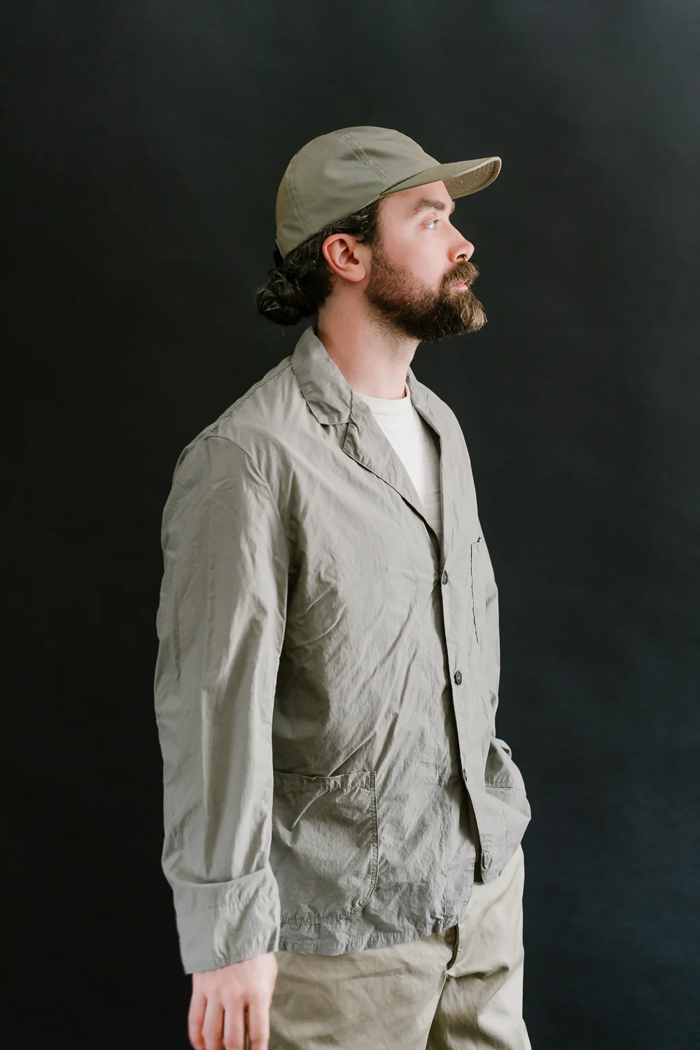 01-6153-55 - Light Simple Work Jacket - Greige - Image 13