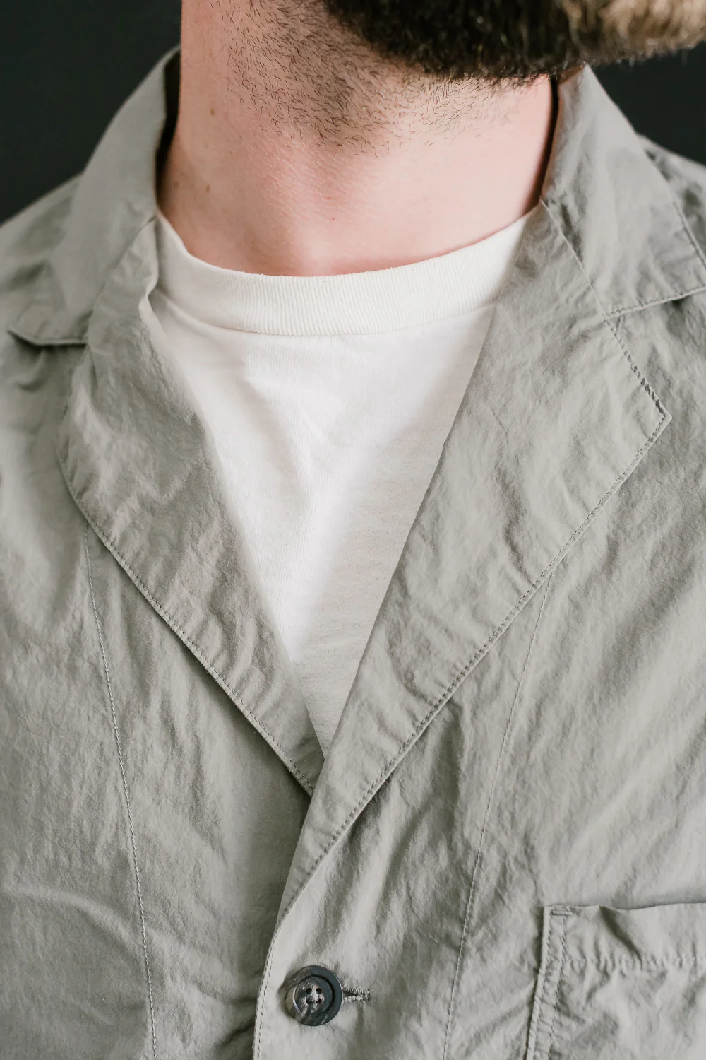 01-6153-55 - Light Simple Work Jacket - Greige - Image 14