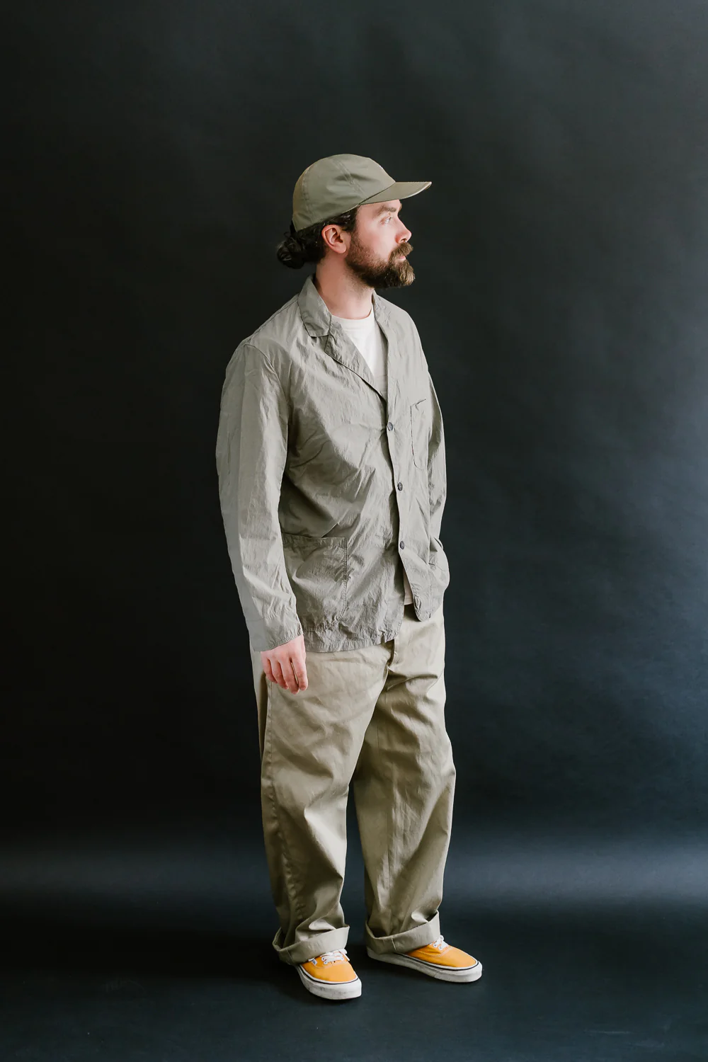 01-6153-55 - Light Simple Work Jacket - Greige - Image 6