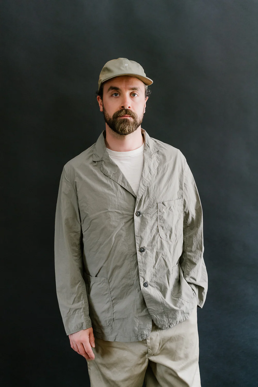 01-6153-55 - Light Simple Work Jacket - Greige - Image 9
