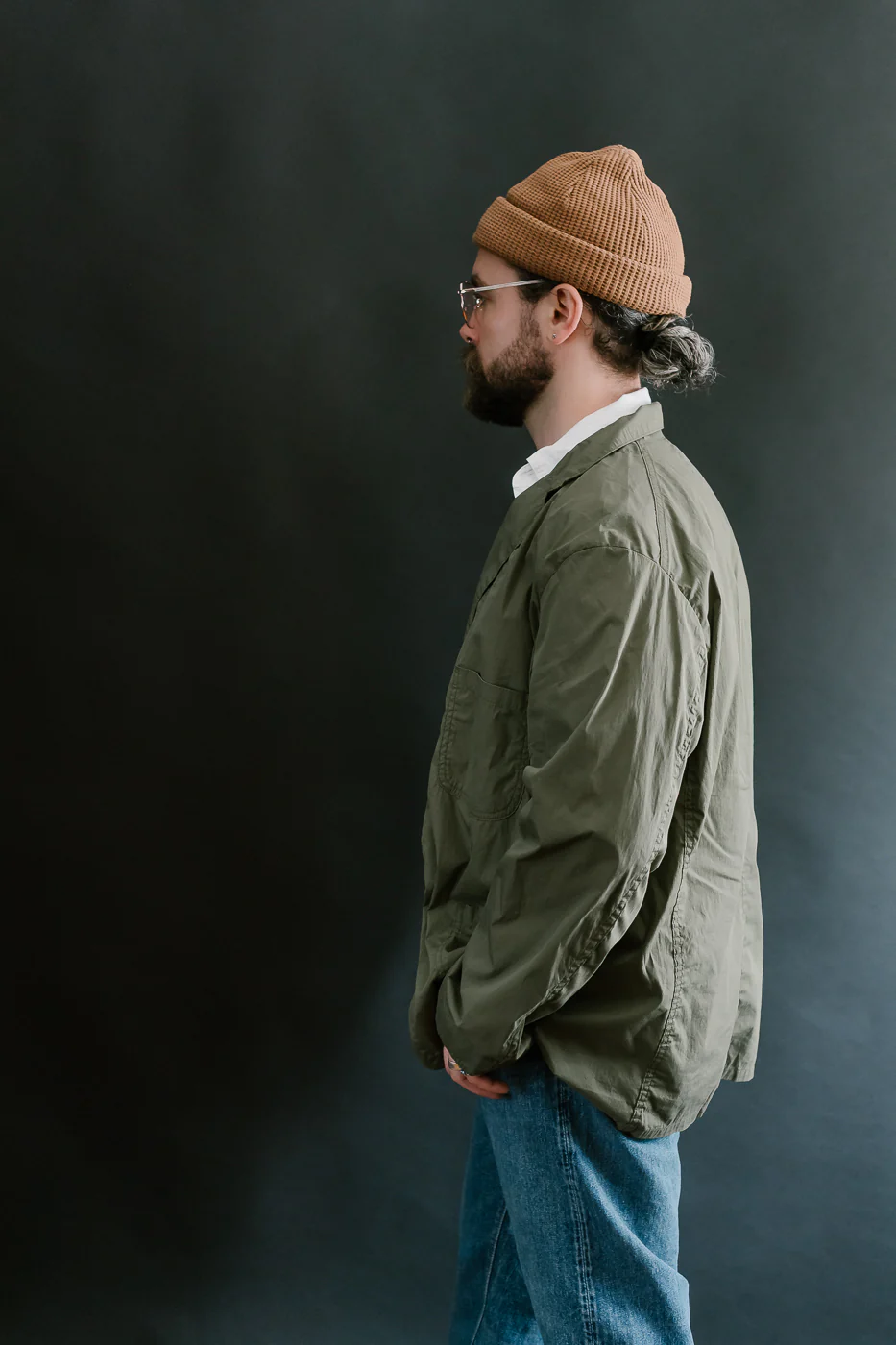 01-6153-76 - Light Simple Work Jacket - Army Green - Image 12