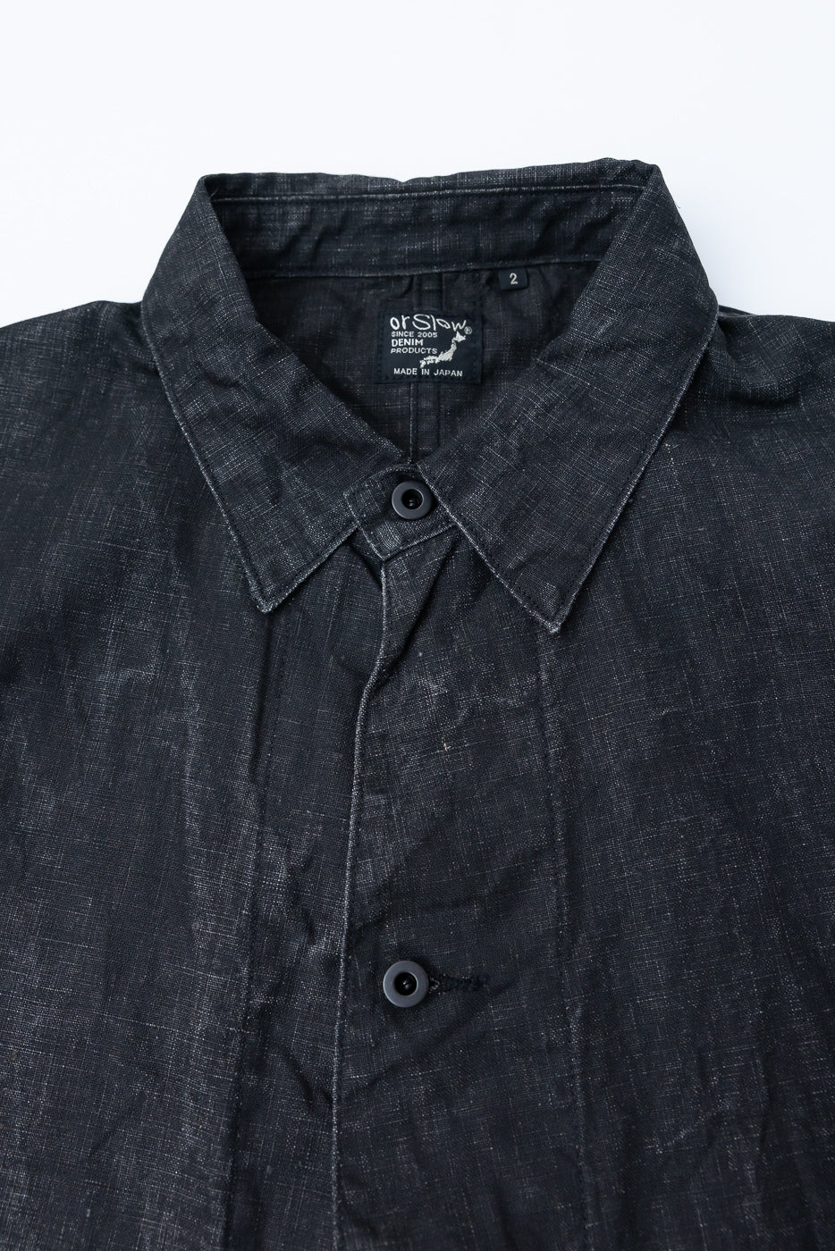 01-6250-61 - WWII 40's Sumi Coated Linen Coverall - Black - Image 2