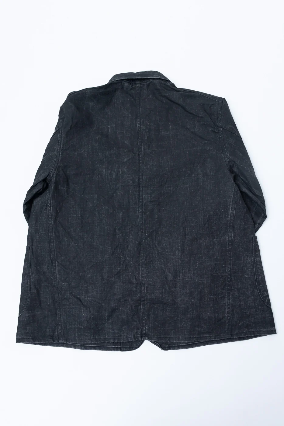01-6250-61 - WWII 40's Sumi Coated Linen Coverall - Black - Image 4