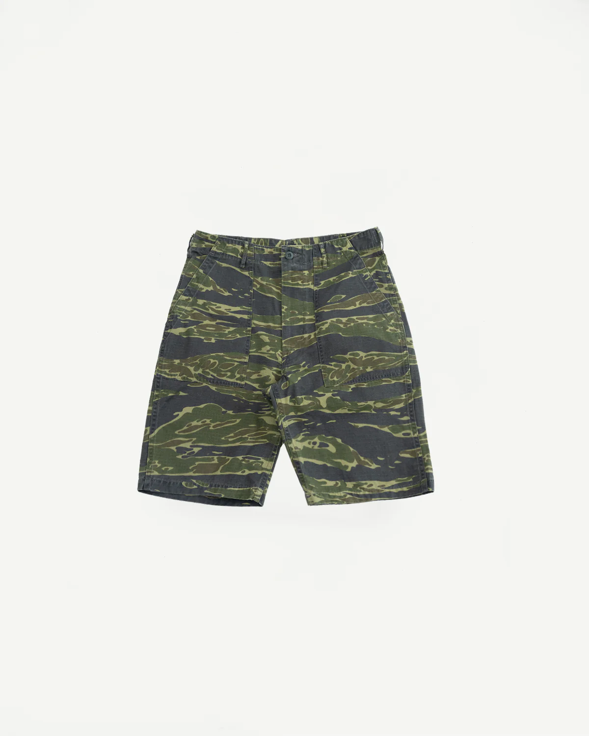 01-7002-TGC - Fatigue Ripstop Shorts - Tiger Camo