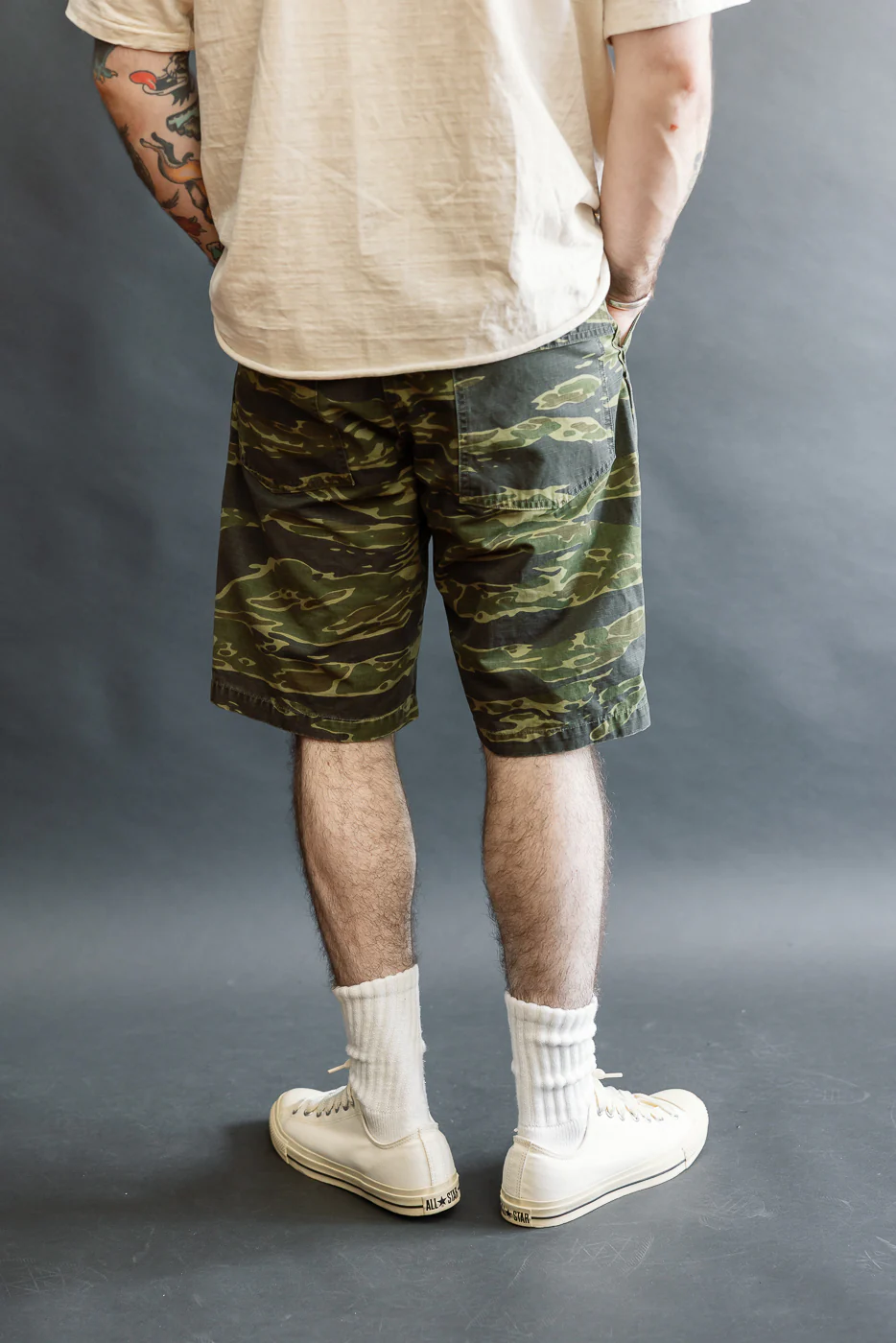 01-7002-TGC - Fatigue Ripstop Shorts - Tiger Camo - Image 13